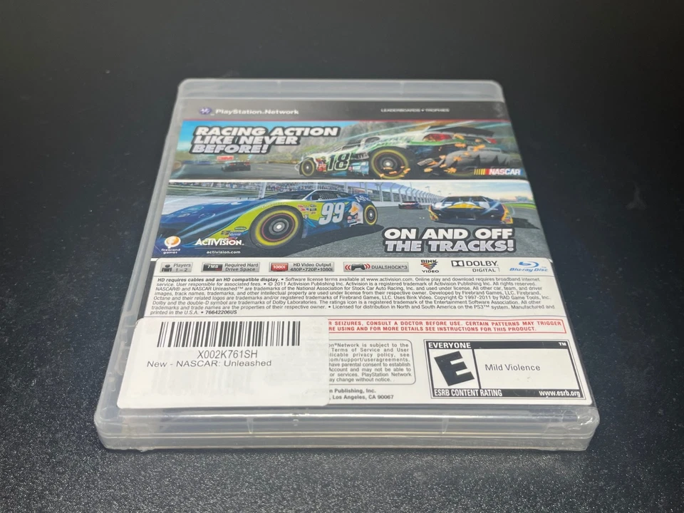 NASCAR Unleashed (Sony PlayStation 3, 2011).🔥Fast Shipping🔥Factory Sealed A23 - Image 3 of 3