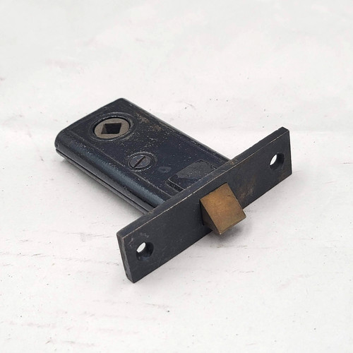 Vintage Spring Loaded Interior Door Bolt Latch Brass Steel Hardware No Lock
