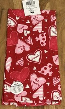 HEARTS Kitchen Dish Towel 100% Cotton Valentine’s Day Hobby Lobby NEW