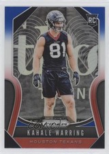 2019 Panini Prizm Rookies Red White & Blue Prizm Kahale Warring #394 6h5