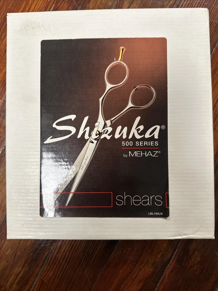 Tijeras de tijera Mehaz para estilista desplazadas para mano izquierda tensión ajustable inoxidable 5,5" Foto 2 de 4