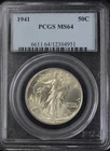1941 WALKING LIBERTY HALF DOLLAR 50C PCGS MS64 (PQ177)
