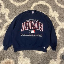 Vintage Cleveland Indians Sweatshirt Russell Crewneck 90s XL Made in USA