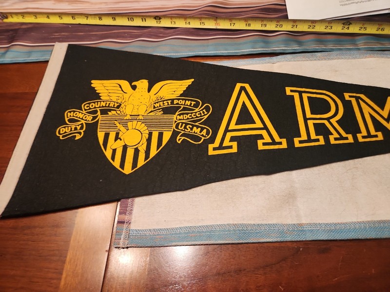 Vintage Army " WESTPOINT". Military Academy Pennant 28 Inches