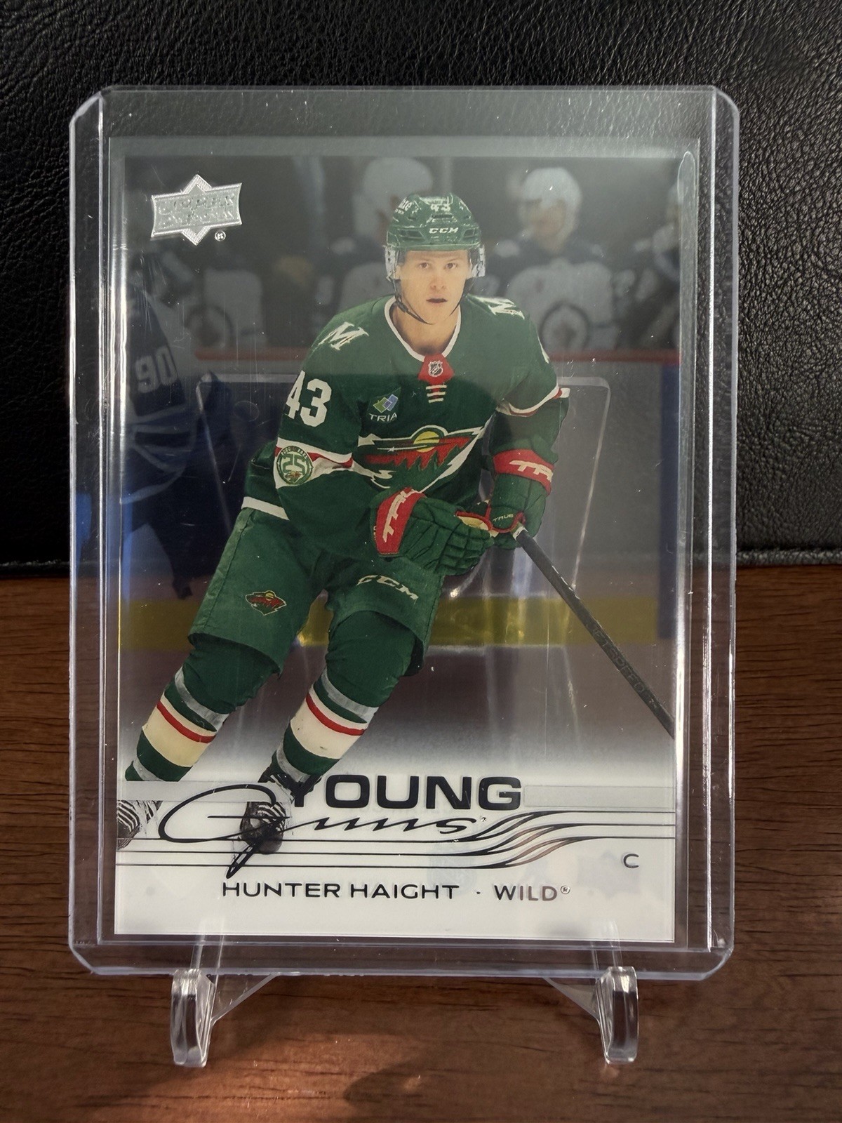 2025-26 Upper Deck Series 2 Young Guns Clear Cut Hunter Haight #475 Wild SSP