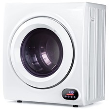 1400w 2.65 Cu. Ft.electric Compact Dryer In White With Multiple Drying Modes