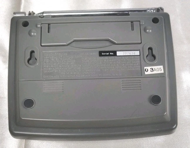 RadioShack 12-260 NOAA Alerta Meteorológica Reloj Despertador Radio con Adaptador Probado Funcionando Foto 2 de 4