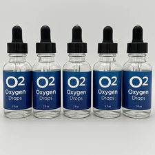 5X O2 Oxygen Energy Drops | Natural Cellular Support & Balance