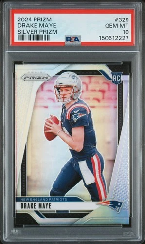 2024 PANINI PRIZM SILVER PRIZM #329 DRAKE MAYE ROOKIE RC PSA 10