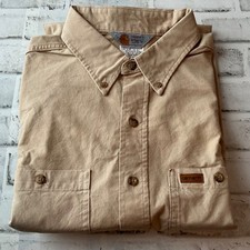 Carhartt Button Down S12STN Work Shirt Men  s XL NWOT