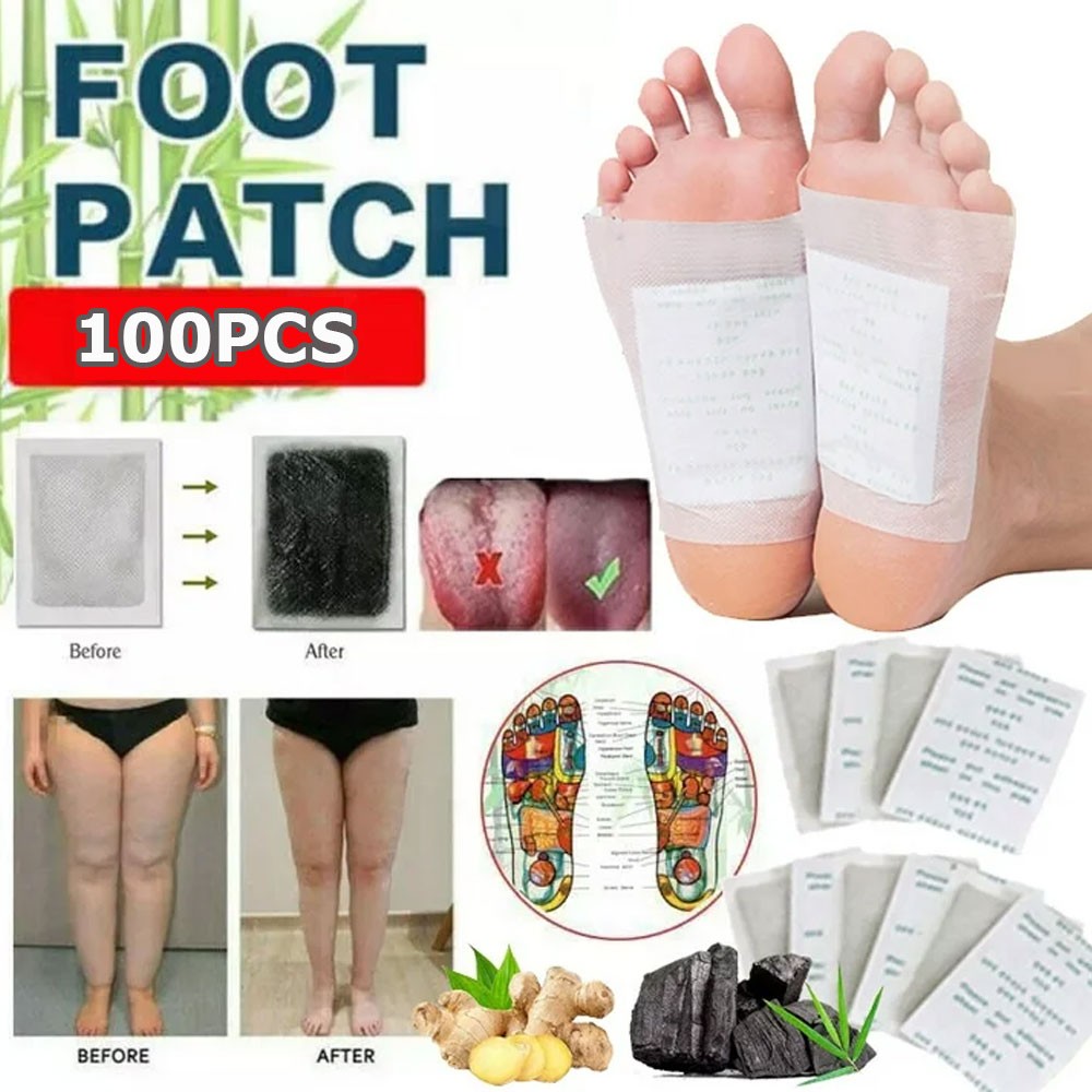100 Patches Minceur Detox Pour Pieds - À Base De Gingembre - Neuf - Origine Chine
