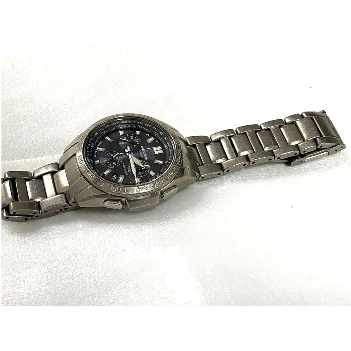 Reloj Casio Oceanus OCW-600 Titanio Radiocontrolado Resistente Solar Cronógrafo
