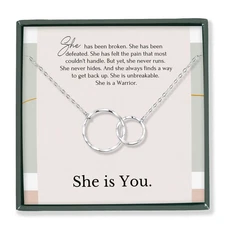 Encouraging Women Necklace 14k Gold Plated Sterling Silver Motivational Gift ...