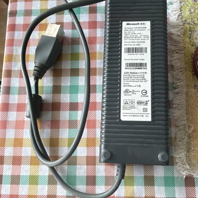 Microsoft Xbox 360 Power Adapter X808157-005 Wired Black Console Supply
