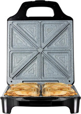 Tower 4 Slice Deep Fill Sandwich Maker with Extra-Deep, Non-Stick Ceramic Coated