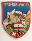 Écusson GRINDELWALD Suisse en tissu brodé - hauteur 6,8 cm