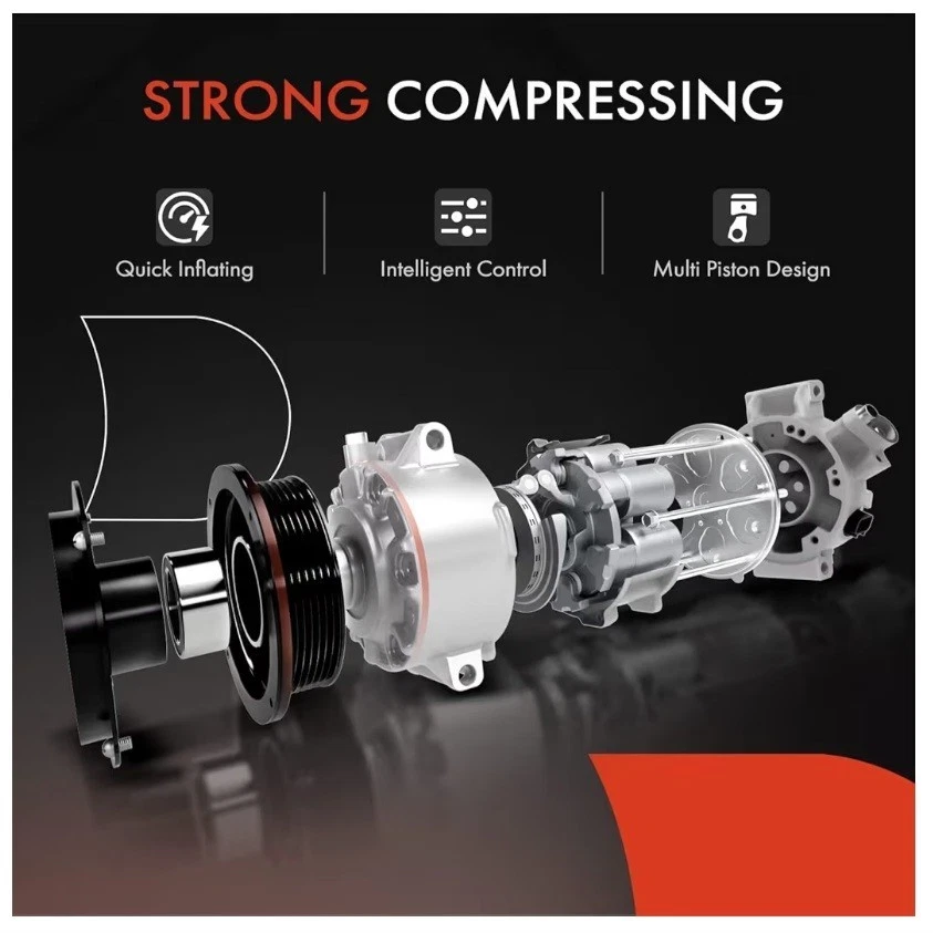 Compresor de aire acondicionado Hyndai Elantra 2014-2019, Kia Forte 2014-2019, control de temperatura de movimiento Foto 3 de 4