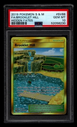 Pokemon PSA 10 Brooklet Hill Hidden Fates SV88/SV94 Holo Secret Rare GEM MINT!