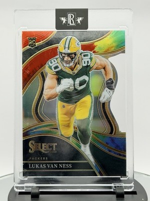 2023 Panini Select Rookie Lukas Van Ness /25 Tie Dye Club Level #239