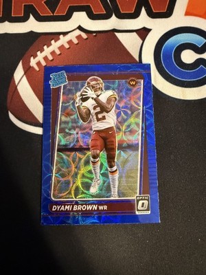 Dyami Brown #223 2021 Optic Rated Rookies Blue Scope RC Washington Commanders 