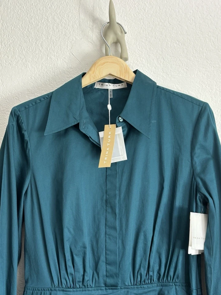 Camisero manga larga de algodón orgánico acanalado TRINA TURK talla: 8 Foto 2 de 4