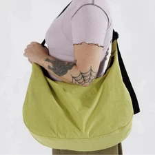 BAGGU Lemongrass Large Crescent Bag