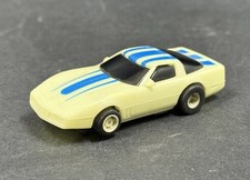 Vintage Tyco HO Scale Nite Glow Chevy Corvette ZR-1 Slot Car Tested  Working