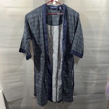 State O Maine Mens Robe Beautiful Geometric Print One Size Fits All Approx 48