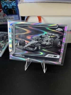 2025 TOPPS Chrome Formula 1 F1 #77 Lando Norris B&W Ray Wave Refractor
