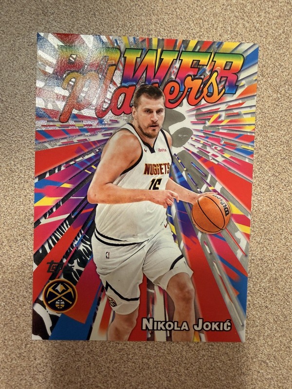 2025-26 Topps Basketball Nikola Jokic Power Players Card #PP-12 Denver Nuggets