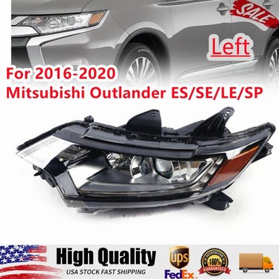 Left Driver Side For 2016-2020 Mitsubishi Outlander Projector Headlight Headlamp