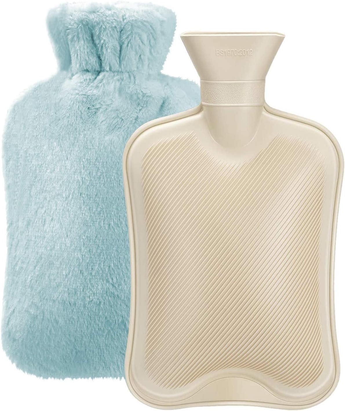 Soothing Hot Water Bottle for Pain Relief - 3.5L Capacity with Soft Cover