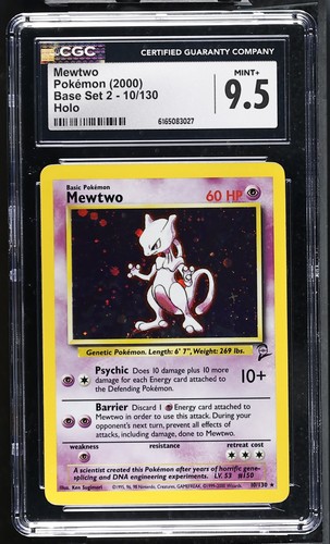 Mewtwo graded CGC 9.5 for sale on eBay
