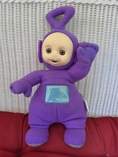 Vintage Playskool Teletubbies 1998 Talking Tinky Winky Plush Toy 18" - WORKS 
