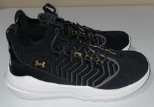 Under Armour Harper 9 Turf Baseball Shoes Size 7.5 Black/White 3027443-001
