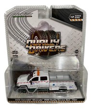Greenlight 1:64 Dually Driver SR 12 2018 Chevrolet Silverado Service FDOT CHASE