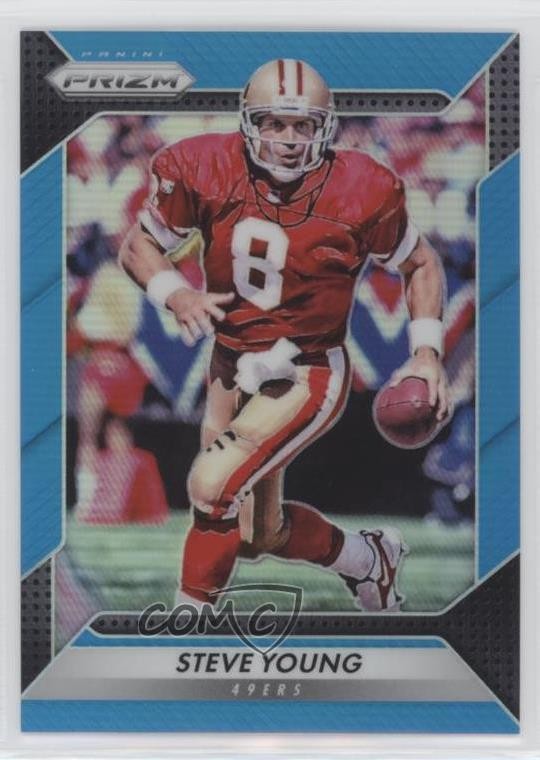2016 Panini Prizm Light Blue Prizm 19/199 Steve Young #105 HOF 0ad