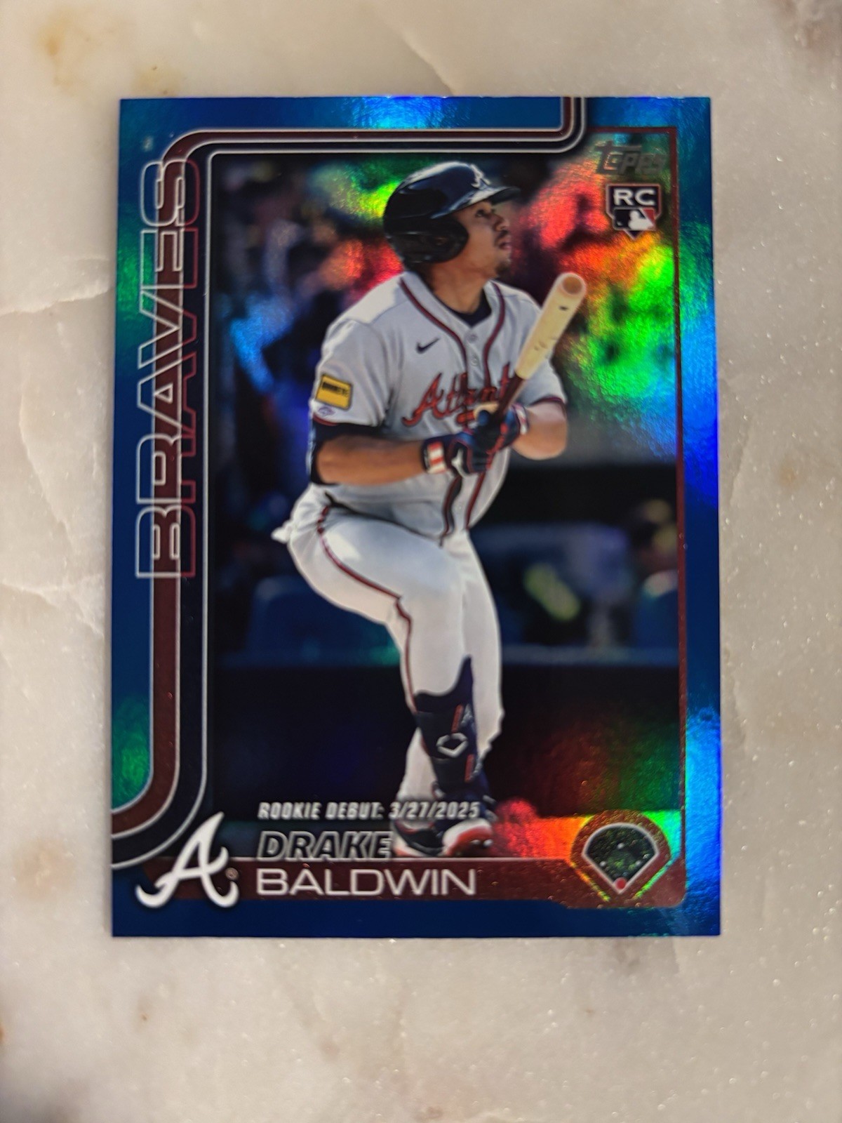 2025 Topps Update - Drake Baldwin - BLUE FOIL REFRACTOR Debut - /150 - RC ROY