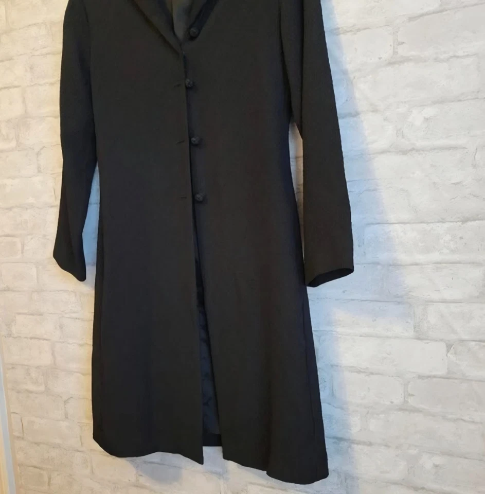 Plumero forrado en relieve negro Johnny Was para mujer talla XS Foto 3 de 4