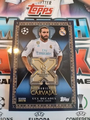 TOPPS MATCH ATTAX EXTRA 25/26 DANIEL CARVAJAL REAL MADRID UCL JAHRZEHNTE RELIC .