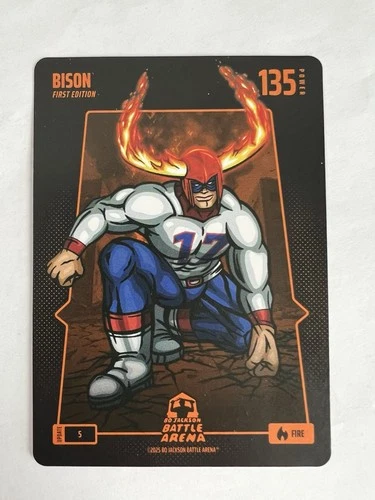 2025 Bo Jackson Battle Arena Bison Fire Base First Edition Josh Allen