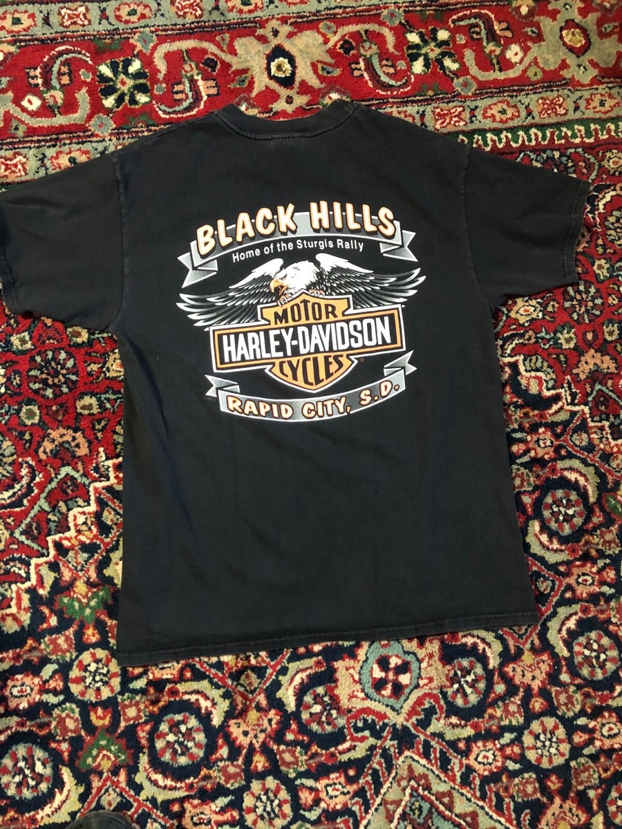 Vintage 1997 Sturgis Black Hills motorcycle rally T shirt