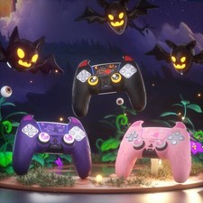 Cute Demon Controller Silicone Case for PS5 Controller with Thumb Grips