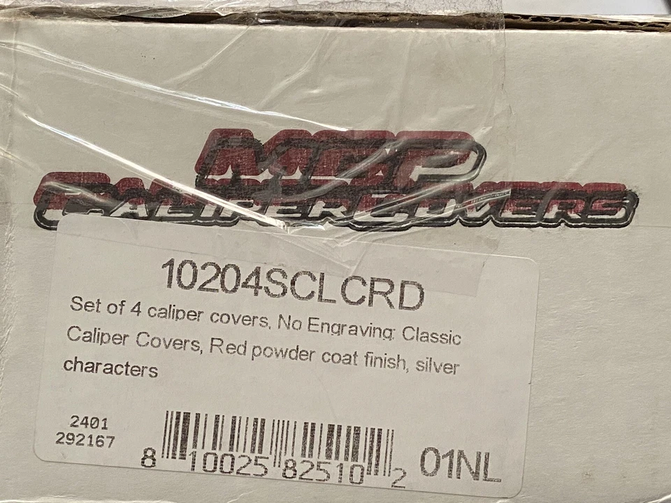 MGP Caliper Covers 10204SCLCRD Set of 4 for Select 2015-2020 Ford Mustang - Image 2 of 3