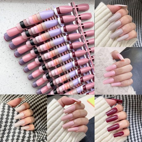 360PC Medium Square Press on Nails Colored False Nails Straight Full Cover Ac... - Picture 6 of 7