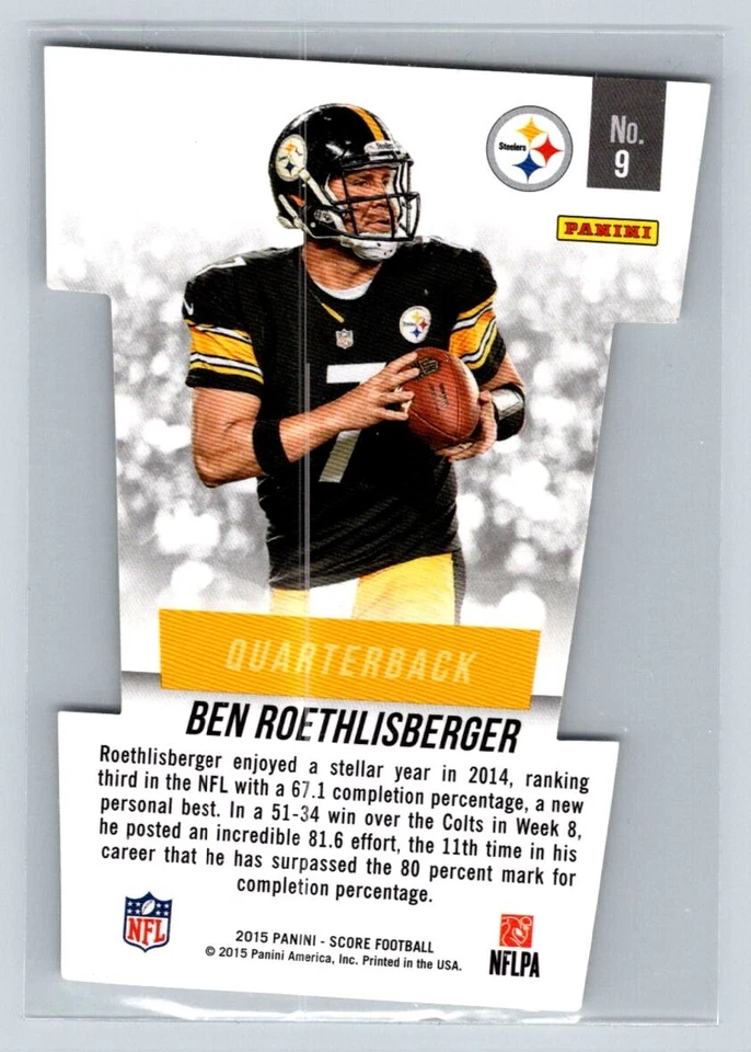 2015 Score - Precision Passers #9 Ben Roethlisberger - Image 2 of 2