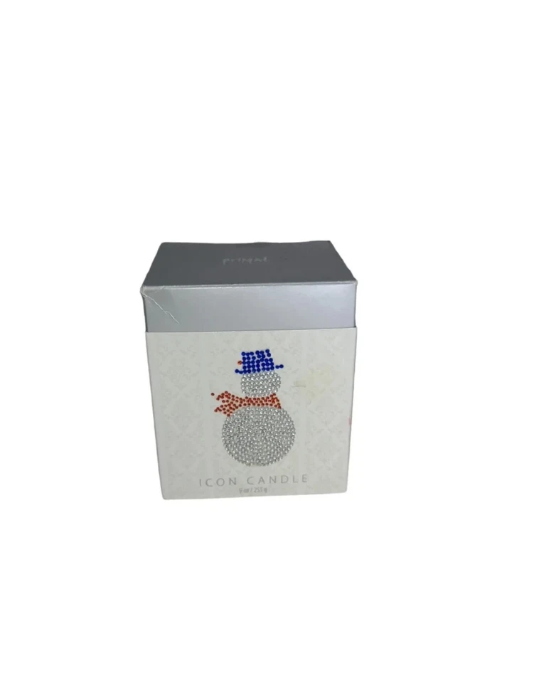 Primal Elements Icon Candle-Snowy 9 oz White Glass Frosty Citrus & Lily Open Box - Image 3 of 4