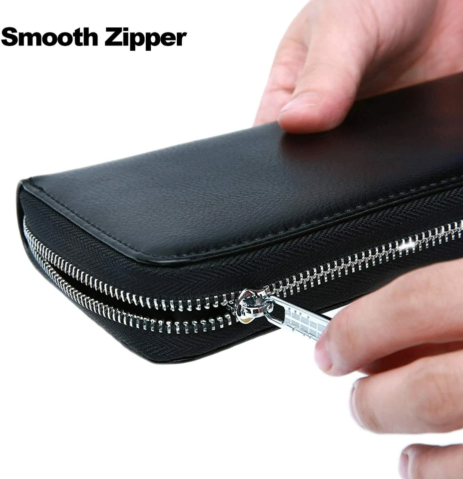 Fashion Long credit card holder, 36 slot zipper, leather wallet, RFID shielding - Image 4 of 4
