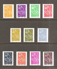 2005 Série COMPLETE  n° 3731 à 3741 Marianne de LAMOUCHE  Neufs** LUXE MNH