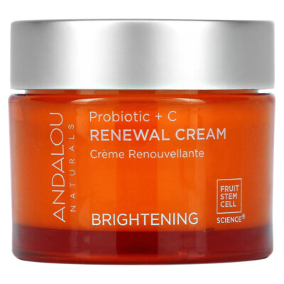 Andalou Naturals Renewal Crm, Probiotic+C - 1.7 oz